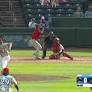 Garrett Spain singles on a fly ball to left fielder Zach Levenson. Kyle DeBarge scores. Billy Amick to 3rd.