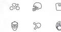 Free Sport Icons and New Examples