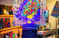 Online art scene eager to go offline, at least for the moment