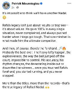 Patrick Mouratoglou on Rafael Nadal : r/tennis