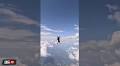 Video: Skydiver walks in the sky