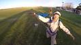 VIDEO: The incredible moment two skydivers set their parachutes on FIRE in daring stunt