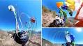 Paraglider narrowly avoids death after parachute fails to open