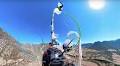 Paraglider 'lucky to be alive' after lines get tangled in ferocious winds
