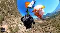 Paraglider narrowly avoids death after accidental plunge in shocking video