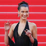 Bella Hadid’s Fully Sheer Dress for Revolve Seemingly Studded with Metal Orbs