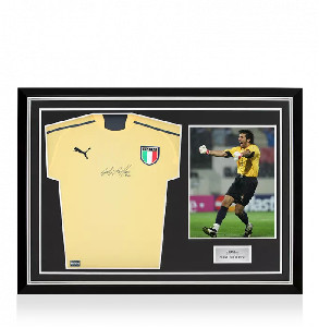 icons Gianluigi Buffon Front Signed Italy 2003-04 Goalkeeper Shirt ...