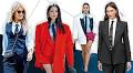 Fashionistas opt for the executive suit to tie their look together