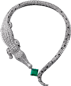Yasmine Sabri Cartier Crocodile Necklace Cartier Alligator ...