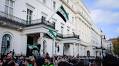 Syrian Foreign Minister raises national flag as embassy reopens in London