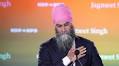 Jagmeet Singh gives emotional speech and steps down as leader of NDP – video