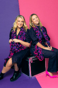 Scamp & Dude x Sara Davies Purple with Pink and Black Snow ...