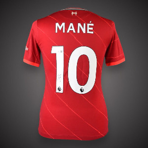 Sadio Mane Shirt Sadio Mane Signed Liverpool Shirt Superb ...