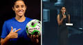 Who is Dalima Chhibber, the footballer who presented the Marta Award?