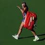 Defending champion Mirra Andreeva reacts to a hostile crowd after falling to Katerina Siniakova in the third round at Indian Wells