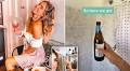 Dutch Evelien Langeveld enjoys shower beer after she discovered her boyfriend's bathroom habit
