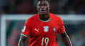 Why is Nuno Mendes not playing today for Portugal against Ireland in UEFA 2026 World Cup Qualifiers?
