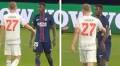 Nuno Mendes refuses Konrad Laimer’s handshake in heated PSG-Bayern clash – spotted