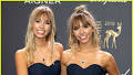 Lisa & Lena Mantler Match in Dark Blue at Bambi Awards 2018