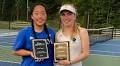 Old Lyme Dominates Girls’ Shoreline Individual Tennis Tourney; Fenton, Bass are Doubles Champions; Callie Bass Wins 3/4 Singles