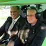 Minister-president Kris Peeters vliegt met Bayer-luchtschip over Polder