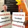 Peter Tatchell leads protest against Chick-fil-A’s UK expansion over LGBTQ+ concerns