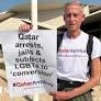 Qatar officials stop LGBT activist Peter Tatchell protest