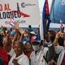 Cubans march against the US blockade