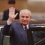 Mikhail Gorbachev picked to succeed Konstantin Chernenko