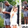 Love Island's Ayo seen with girlfriend, who has footy star dad, for 1st time