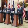 Secretary Rubio delivers remarks with Secretary of War Pete Hegseth, Australian Deputy Prime Minister and Defense Minister Richard Marles, and Australian Foreign Minister Penny Wong