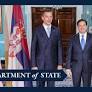 Secretary of State Marco Rubio and Serbian Foreign Minister Marko Djuric Before Their Meeting