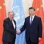 President Xi Jinping Meets with U.N. Secretary General António Guterres