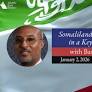 January 2, 2026 | "Somaliland: Key Player in a Key Location" with Bashir Goth