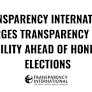 Transparency International Urges Transparency and Stability Ahead of Honduras Elections