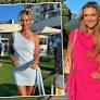 Paige Spiranac rival Sara Michelle Winter turns heads in stunning dress and heels as she catches eye on the course