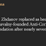Ivan Zhdanov replaced as head of Navalny-founded Anti-Corruption Foundation after nearly seven-year tenure