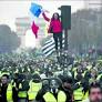 France gilets jaunes’ backed by mass strike action