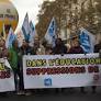 France: united trade union action protesting cuts in education