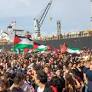 Dockworkers from dozens of Mediterranean ports coordinate action against Israeli arms shipments