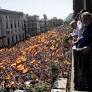 Manifestación masiva en Barcelona por la unidad de España