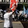 Centrales sindicales de Argentina marchan en rechazo a la reforma laboral de Milei