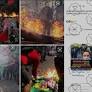 Fotos antigas de manifestantes queimando objetos circulam nas redes como atuais