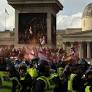 London protest organized by far-right activist exceeds 100,000 as clashes break out