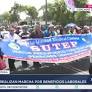 Maestros del Sutep realizan marcha por beneficios laborales