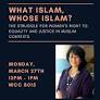 Today, March 27: The struggle for women’s right to justice and equality in Muslim contexts
