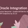 Action Required - Enable MTOM for the SOAP Adapter with ERP Endpoints by 26.01 in Oracle Integration