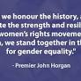 Premier’s statement on Persons Day