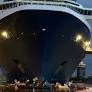 Protestors Square Off with Police and Block Cruise Ship in Amsterdam