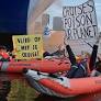 Dutch environmental activists attempt to block cruise ship from docking in Amsterdam